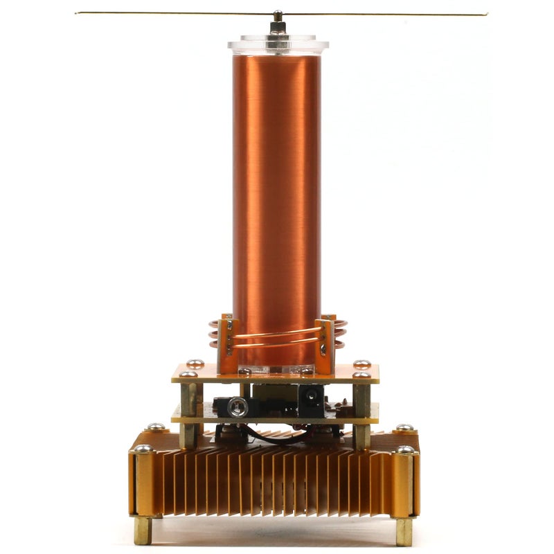 Joytech Music Tesla Coil Acrylic Base Shell Arc Plasma Loudspeaker Wireless Transmission Experiment Desktop Toy Model (YS01) - Image 5